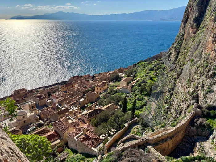 View at Monemvasia old town