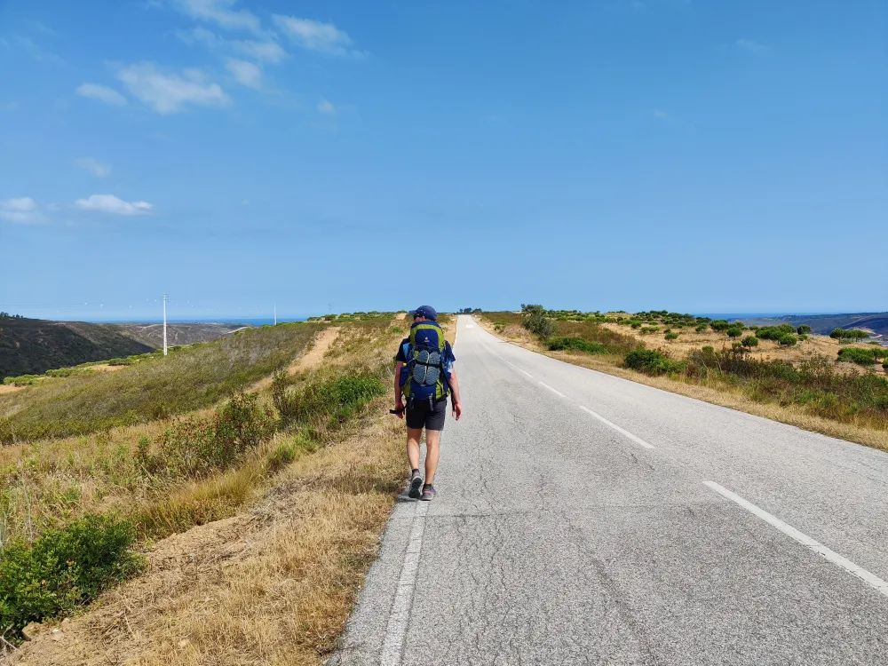 Walking along an endless road