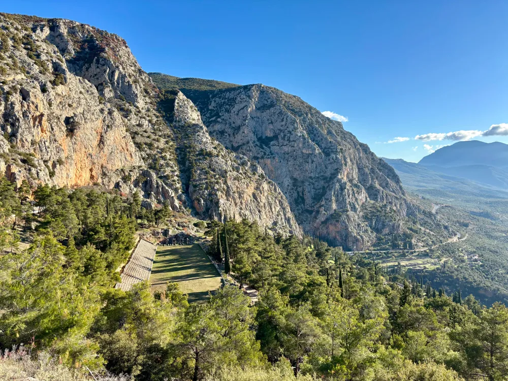 The acient stadium of Delphi